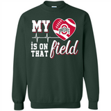 Ohio State Buckeyes Football My Heart is on that Field - Sweatshirt