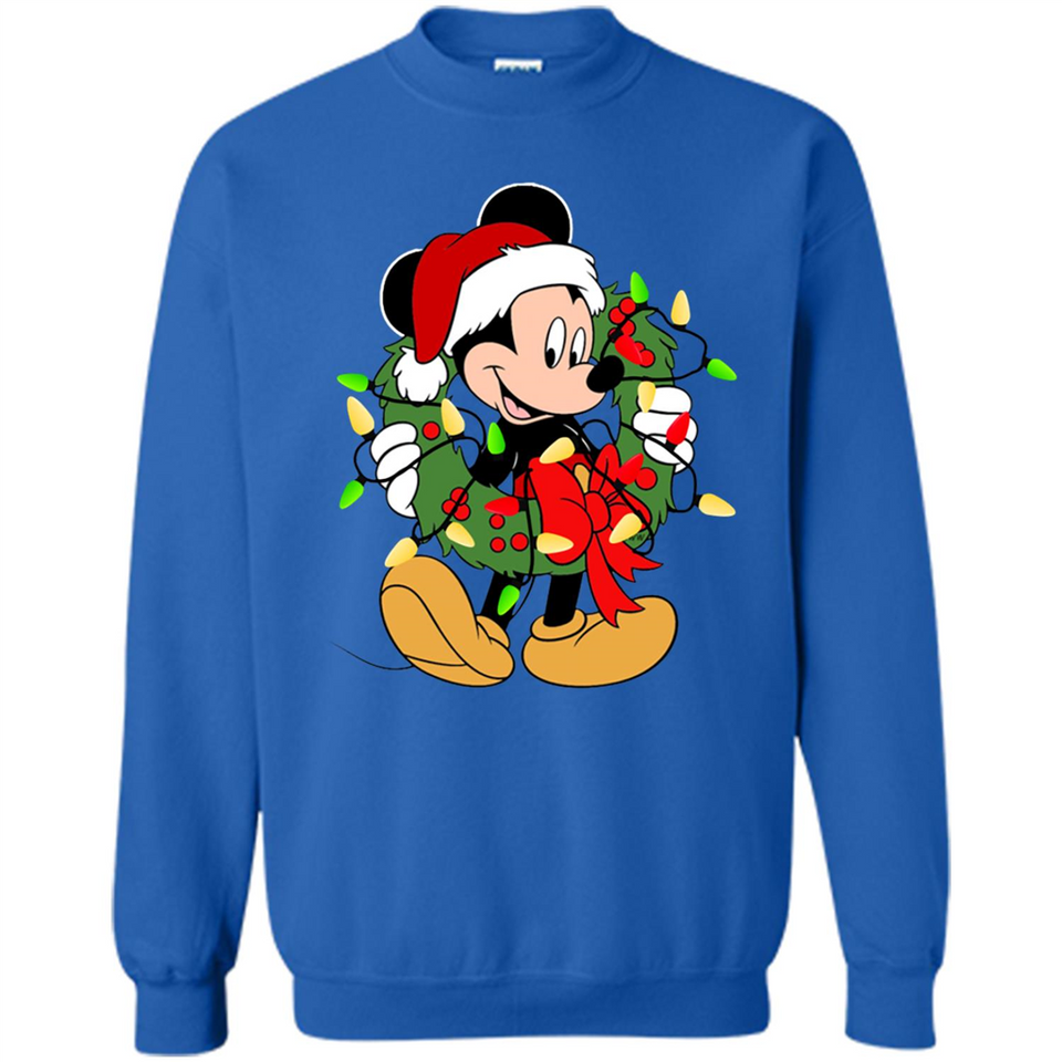 Disney Mickey Mouse Christmas Lights Sweatshirt - Sweatshirt