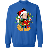 Disney Mickey Mouse Christmas Lights Sweatshirt - Sweatshirt