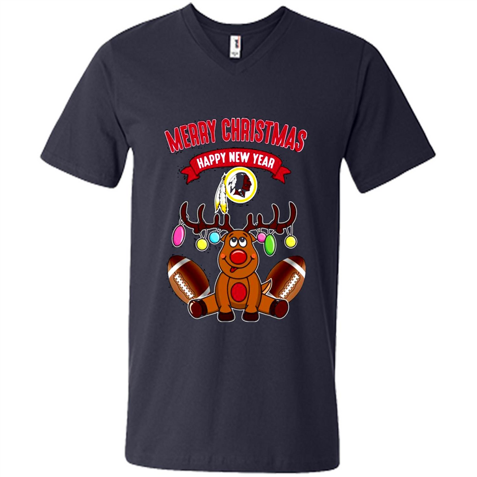 Washington Redskins NFL Reindeer Funny Merry Christmas And Happy New Year