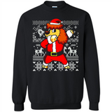 Dabbing Poodle Santa Christmas Holiday Sweatshirt - Sweatshirt