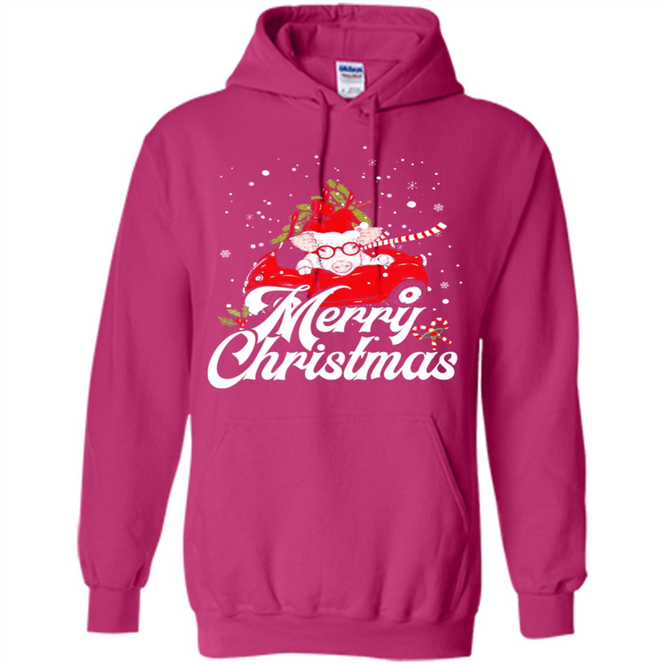 Merry Christmas Pig s - Hoodie