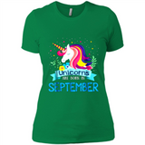Unicorns are born in September Birthday Rainbow Gift Ladies Custom