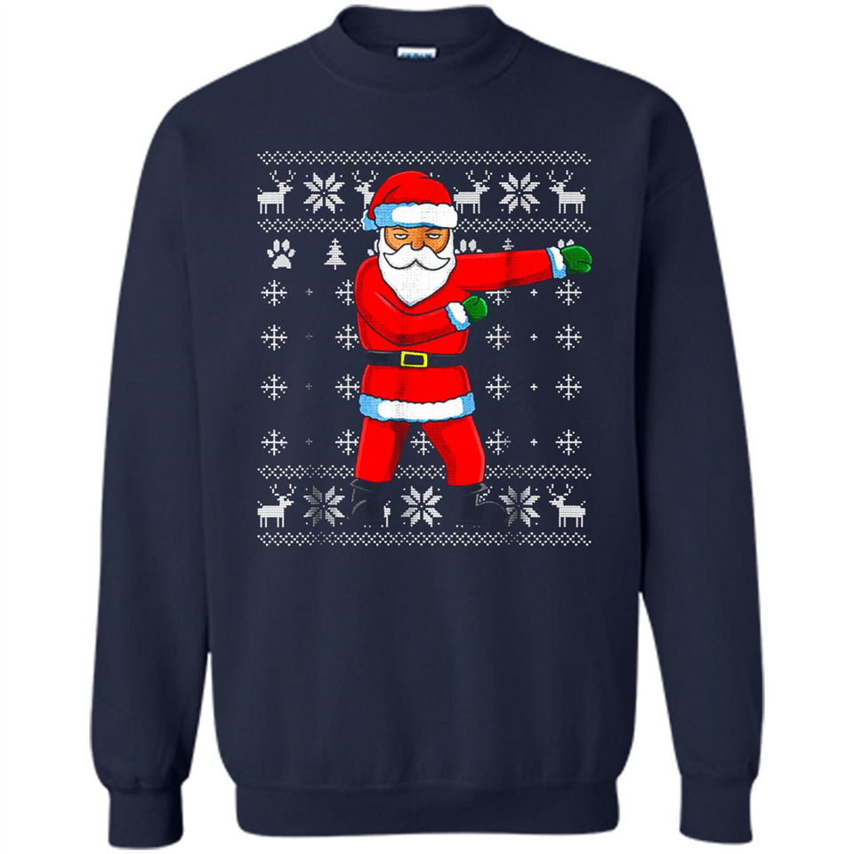 Flossing Santa Christmas Ugly Sweater Style Pajama Xmas Gift - Sweatshirt