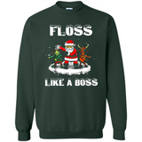Floss Like A Boss Santa Flossing Dance Funny - Sweatshirt