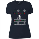 Christmas Ugly Sweater Best Cycling Ugly Christmas Sweater - Ladies' Boyfriend T-Shirt