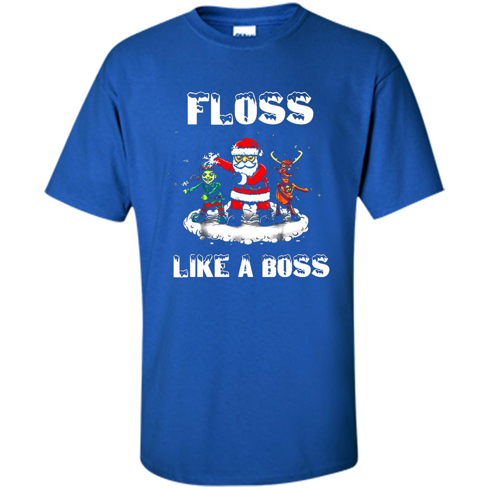 Floss Like A Boss Santa Flossing Dance Funny - Shirt