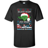 YODA SILENT NIGHT JEDI NIGHT CHRISTMAS UGLY SWEATER