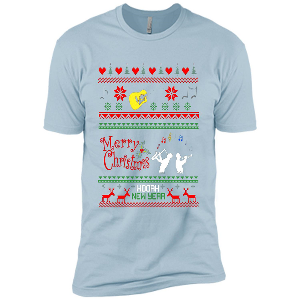 Music Ugly Christmas SweatShirt - Premium Short Sleeve T-Shirt