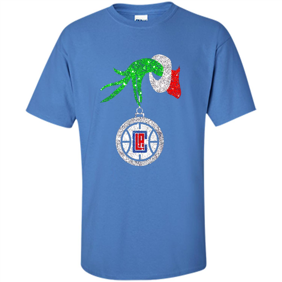 Amazing shirt Los Angeles Clippers Glitter Grinch Monogram Ornament Christmas Gift - Shirt