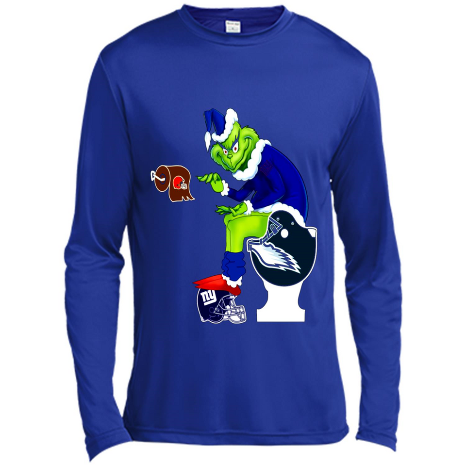New York Giants Toilet Grinch Santa Claus Football Fan PINGPONG