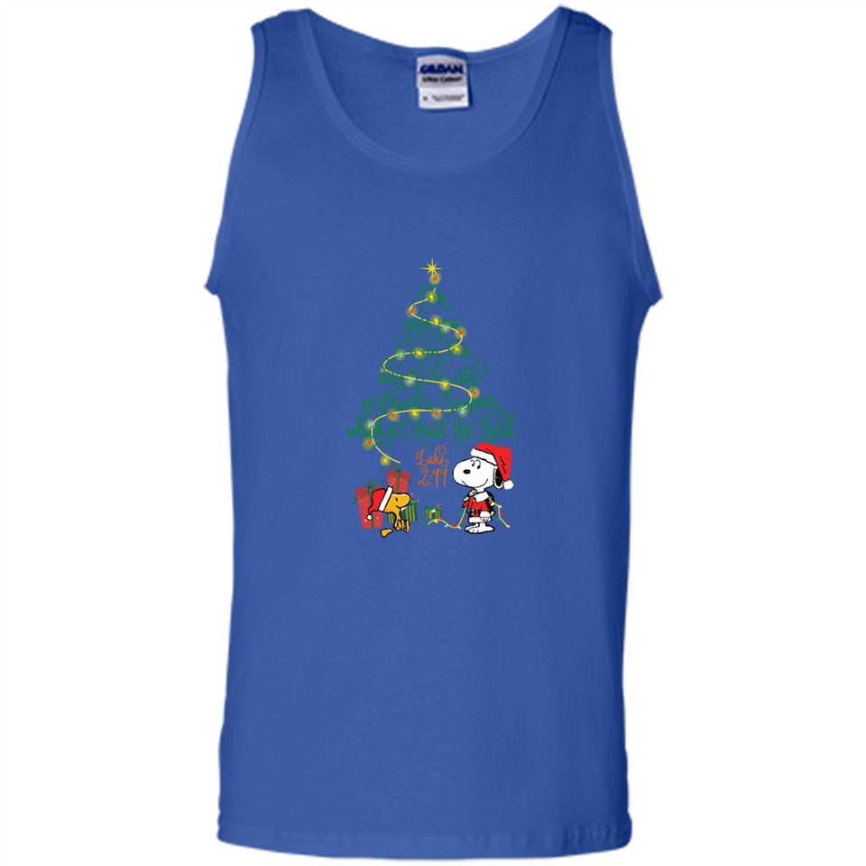 Snoopy-Woodstock-Christmas-tree-for-unto-you-is-born-this-day