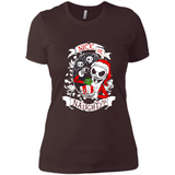 Christmas Shirt, Santa Nice Or Naughty Xmas - Ladies' Boyfriend T-Shirt