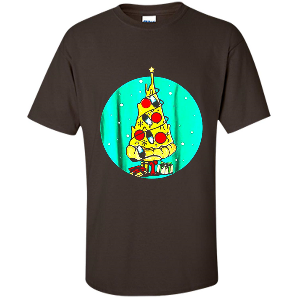 Funny Pizza Ugly Christmas Sweater Xmas Pizza Tree - Shirt