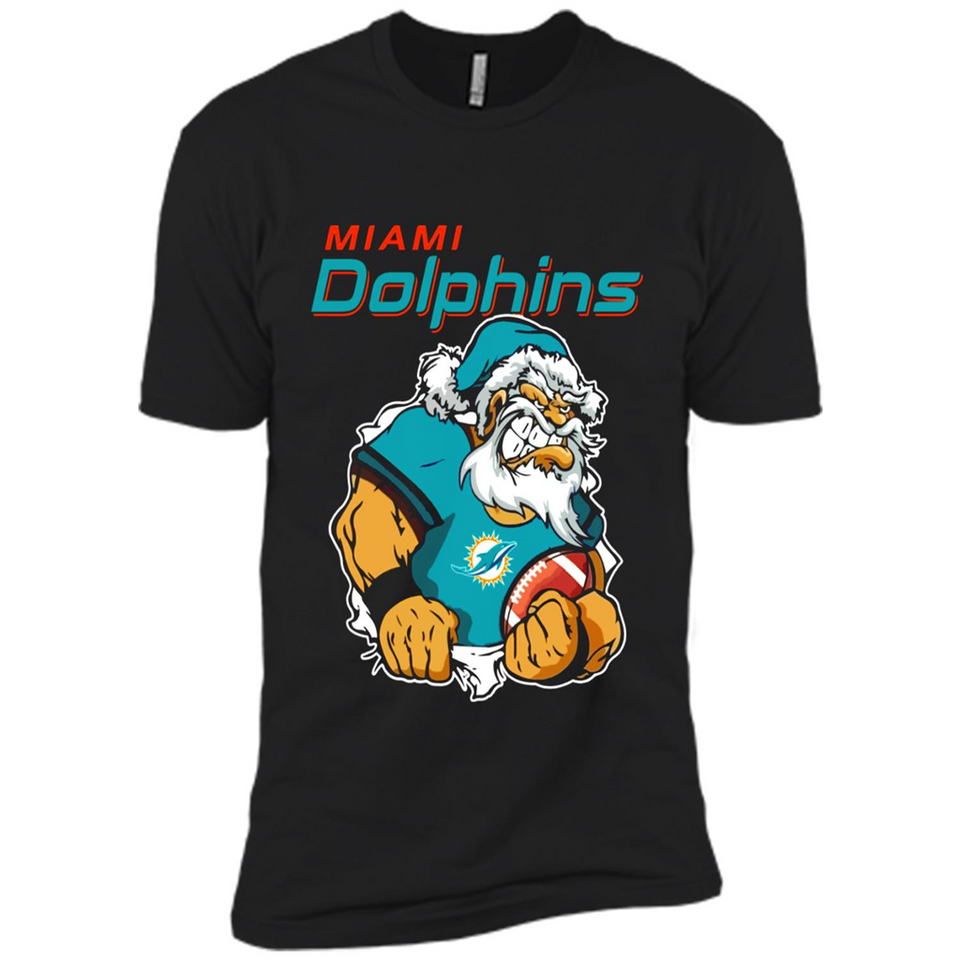 Grumpy Santa Claus Miami Dolphins Football Team PINGPONG