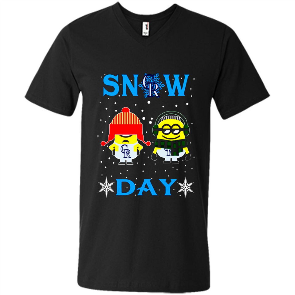 Snow Day Shirt For Colorado Rockies Vs Minion Fans pingpong