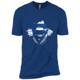Carolina Panthers And Superman Fans - Premium Short Sleeve T-Shirt