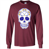St. Louis Blues Hockey Sugar Skull Day of the Dead