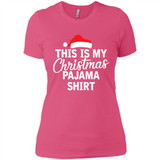 This Is My Christmas Pajama Family Matching - Ladies' Boyfriend T-Shirt