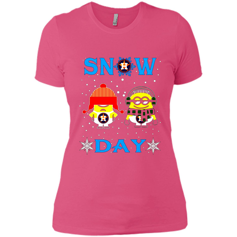 Snow Day Shirt For Houston Astros Vs Minion Fans pingpong