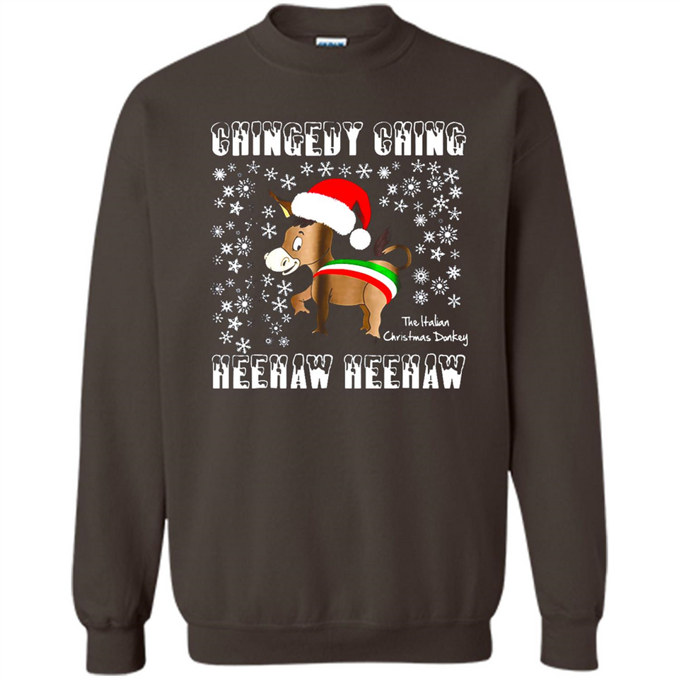 Amazing Dominick The Christmas Donkey-Italian Christmas Donkey - Sweatshirt
