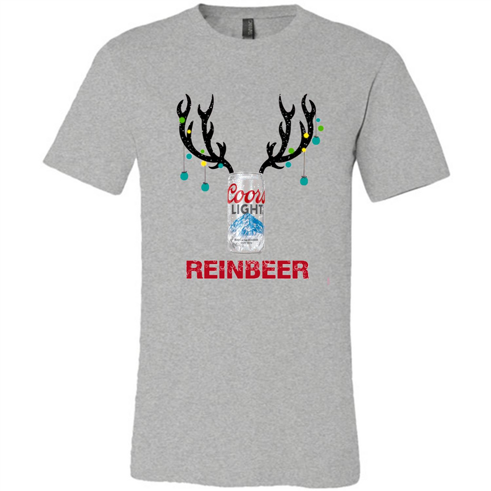 Coors Light Reinbeer Funny Beer Reindeer Christmas Sweatshirt - Canvas Unisex T-Shirt
