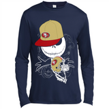 Jack Skellington The Nightmare Before Christmas-49ers Football - Canvas Long Sleeve T-Shirt