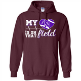 Northwestern Wildcats Football My Heart is on that Field - Hoodie