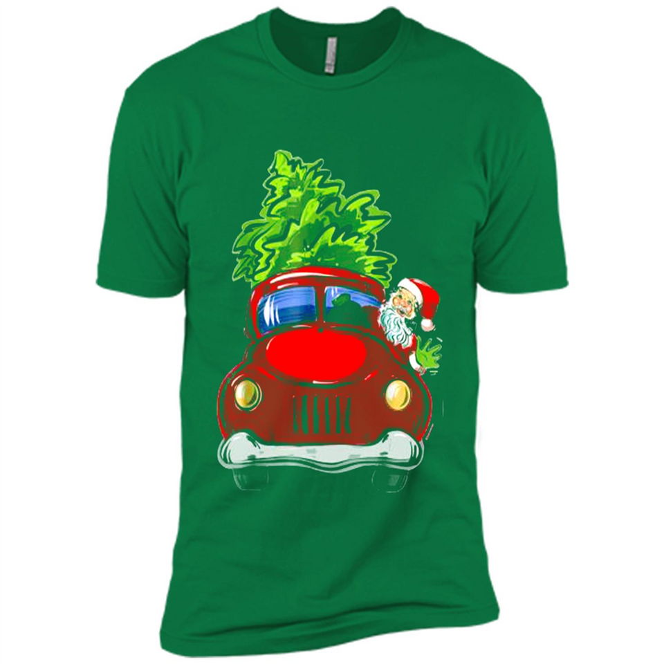 Vintage Santa red Truck Christmas Tree PINGPONG