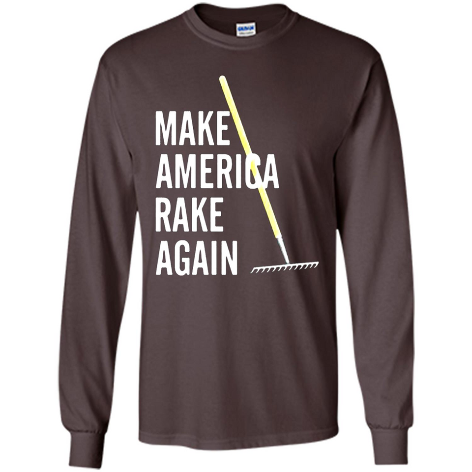 Make America Rake Again California Fires Paradise Youth T-Shirt PINGPONG - Long Sleeve T-Shirt