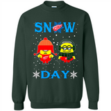 Snow Day Shirt For Detroit Red Wings Vs Minion Fans pingpong