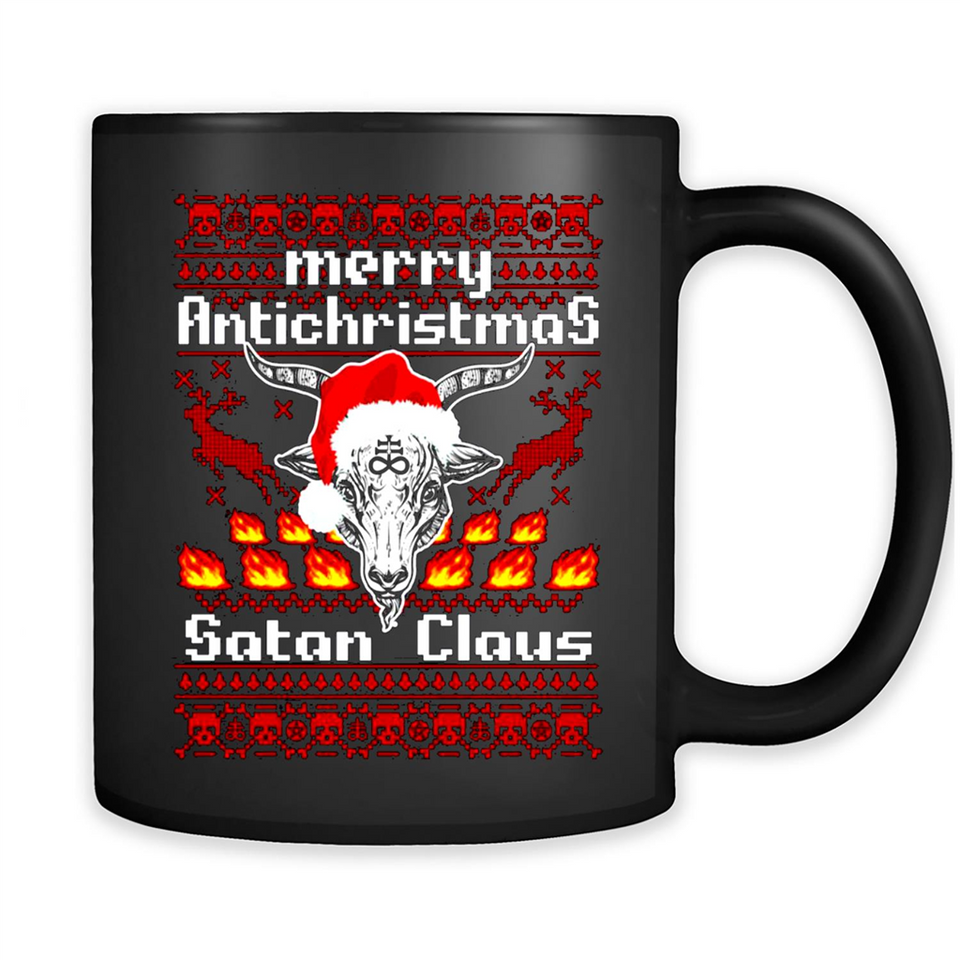 Merry Antichristmas Satan Claus Christmas sweater Sweater PINGPONG