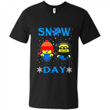 Snow Day Shirt For Detroit Lions Vs Minion Fans pingpong