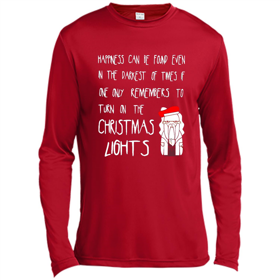 Christmas Ugly Sweater Christmas Lights - Canvas Long Sleeve T-Shirt