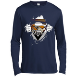 Cleveland Browns And Superman Fans - Canvas Long Sleeve T-Shirt
