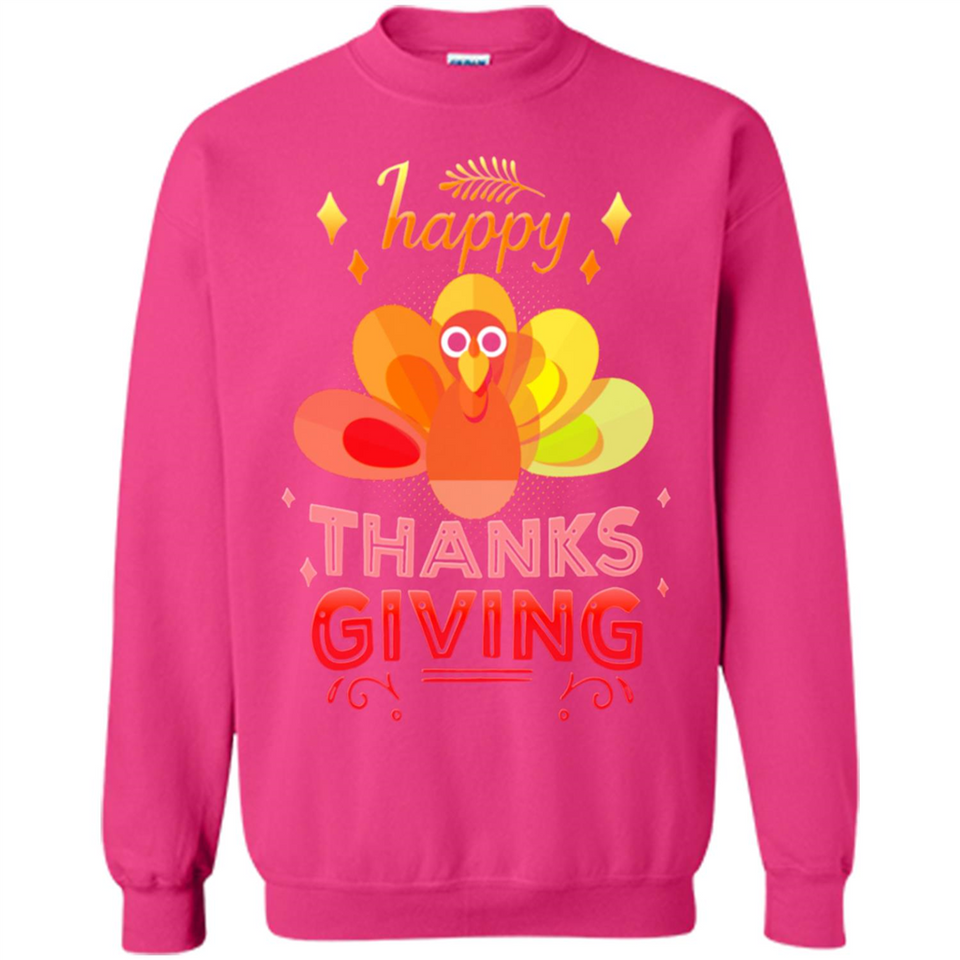 Happy Thanksgiving Turkey Day Colorful Cute