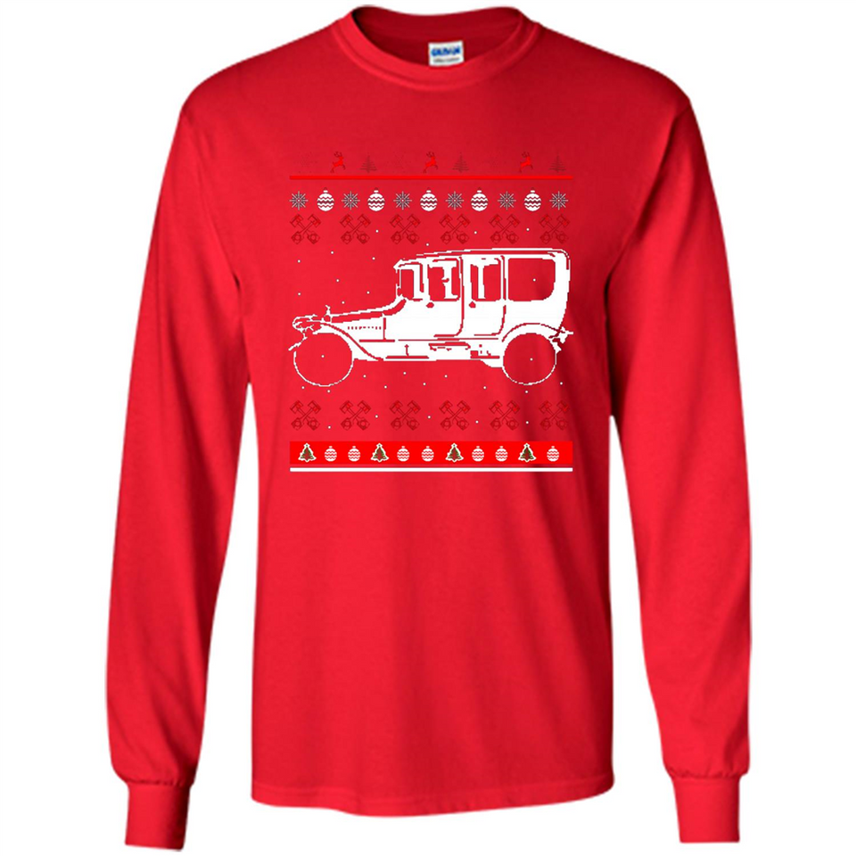 Christmas Ugly Sweater Automobile Ugly Christmas Sweater - Long Sleeve T-Shirt