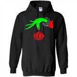 Christmas The Grinch Hand Holding Hippie Ornament - Hoodie