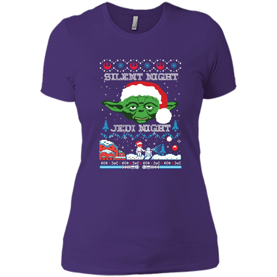 YODA SILENT NIGHT JEDI NIGHT CHRISTMAS UGLY SWEATER