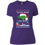 YODA SILENT NIGHT JEDI NIGHT CHRISTMAS UGLY SWEATER
