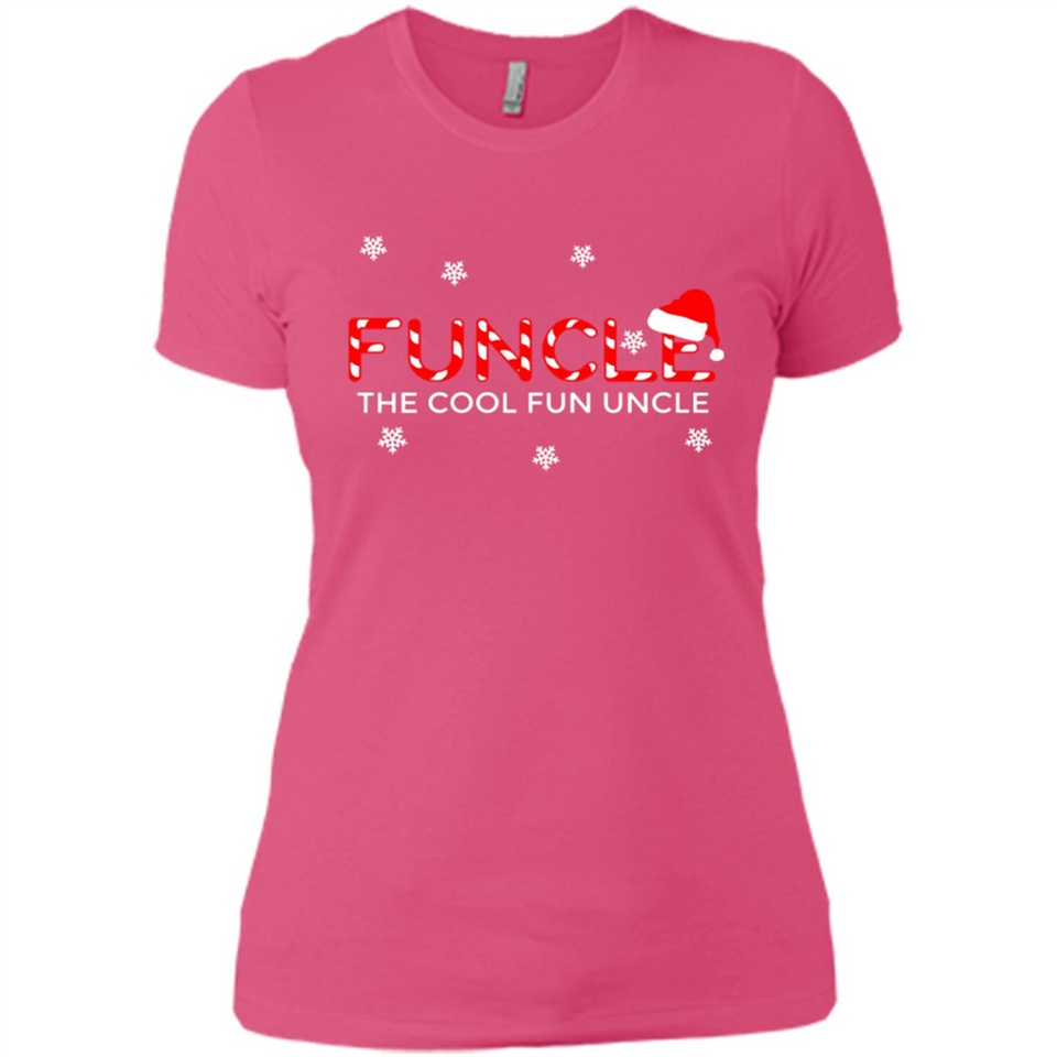 Mens Christmas Funcle The Cool Fun Uncle Definition Xmas - Ladies' Boyfriend T-Shirt