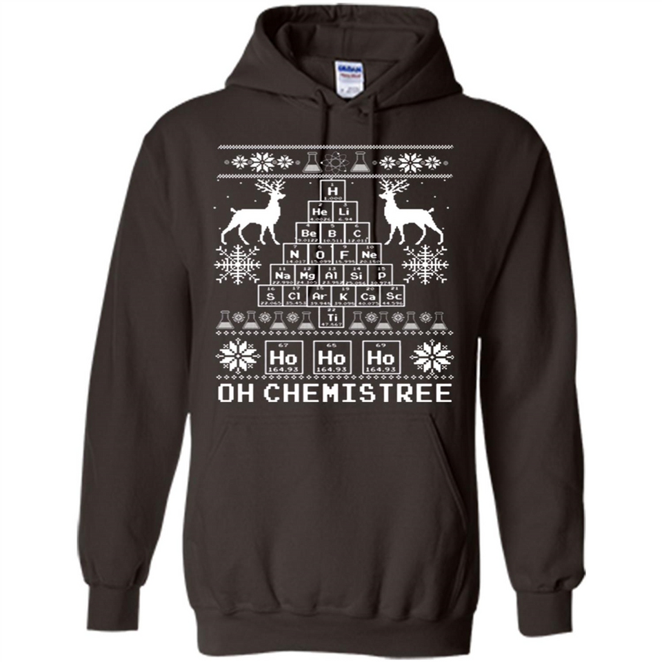 Oh Chemistry Tree Ugly Christmas Sweater - Hoodie