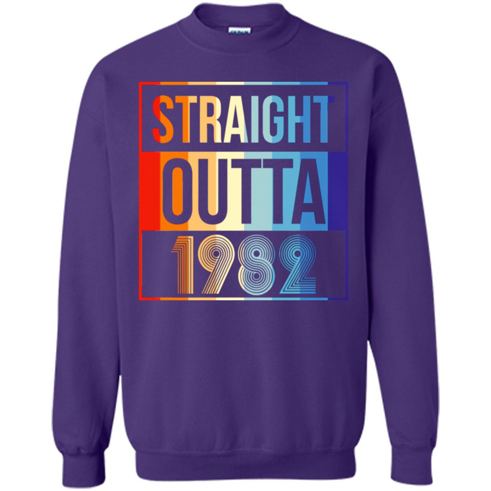 Retro Straight Outta 1982 36 Years Old - Sweatshirt