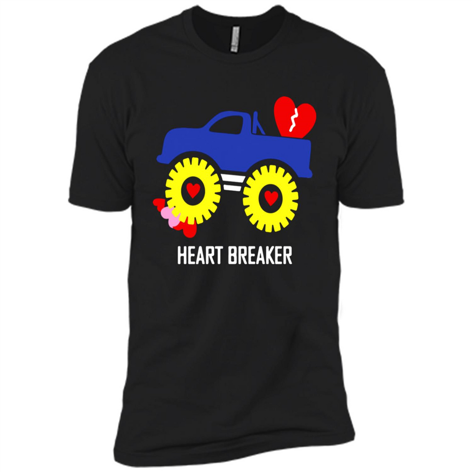 HEART BREAKER BLUE MONSTER TRUCK VALENTINE'S DAY