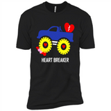 HEART BREAKER BLUE MONSTER TRUCK VALENTINE'S DAY