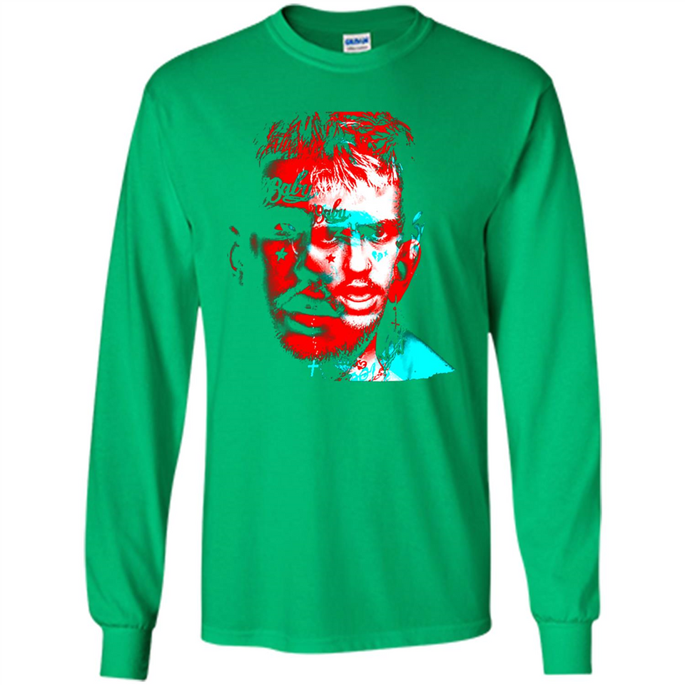Lil Peep Rapper Fan Wear Shirt Ladies' Boyfriend Shirt - Long Sleeve T-Shirt