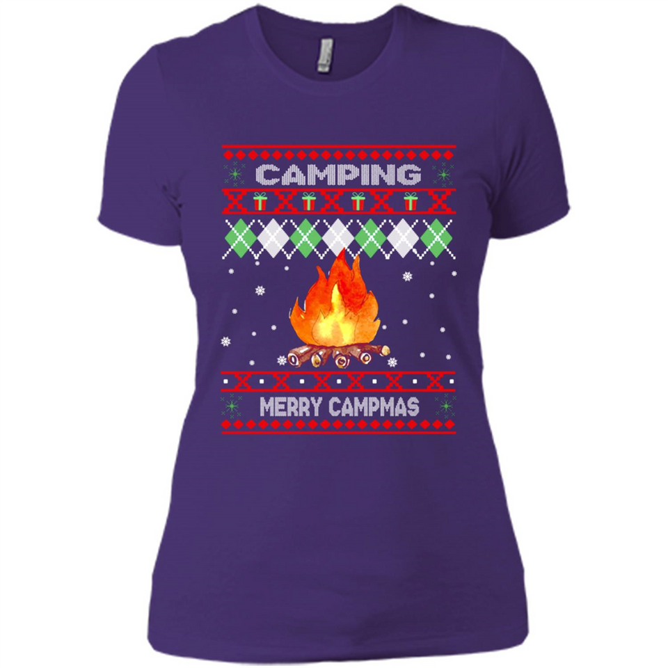 Merry Campmas Ugly Christmas - Ladies' Boyfriend T-Shirt