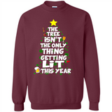 Funny Christmas Tree Drinking Sweatshirt Adult Boozy Festive - Sweatshirt