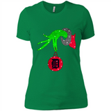 GRINCH HAND HOLDING DETROIT TIGERS GLITTER CHRISTMAS PINGPONG