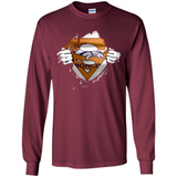 Denver Broncos And Superman Fans - Long Sleeve T-Shirt
